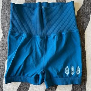 Free People FP Movement good karma shorts in coastline.